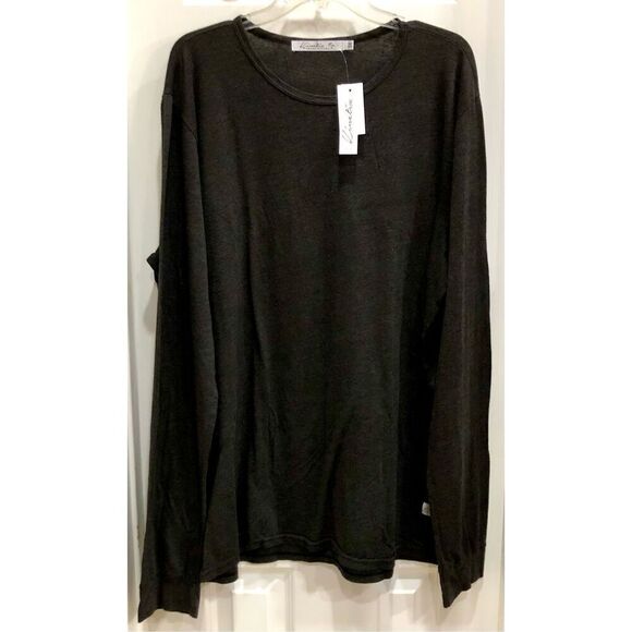 KINETIX - NWT -Men's Sz 3X Casual Luxury Long-Sleeve Crewneck Lightweight Shirt - Picture 3 of 14